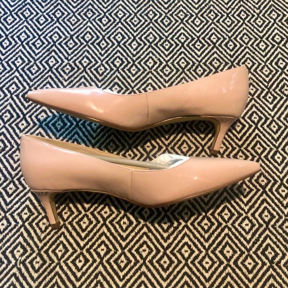 Nine West Nude Kitten Heel - Picture 3 of 4